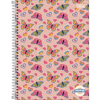 CADERNO UNIV CAPA DURA 1X1 80FLS - PEPPER FEM - PCT 4 - TILIBRA