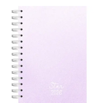 AGENDA ESPIRAL STAR ANUAL - 160FL - LILAS - UN - KIT