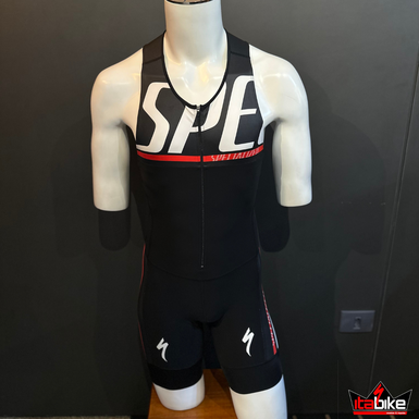 Macaquinho Specialized Triathlon Preto e Vermelho
