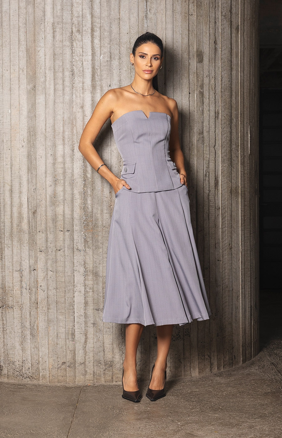 Blusa Shannon Cinza