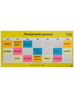 CALENDARIO SEMANAL POST-IT C/2BL - UN - 3M