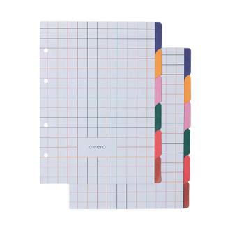 CADERNO ARGOLADO CLASSICA 17X24 / CISNE FLORAL VERDE - UN - CICERO