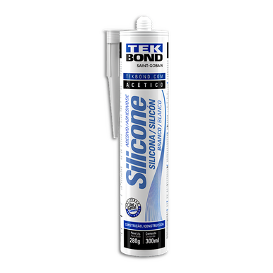 SILICONE TEKBOND ACÉTICO USO GERAL BRANCO 280g