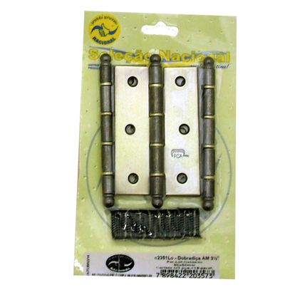 DOBRADICA KIT(3) GALV 3,0 NACIONAL