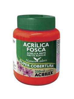 TINTA ACRILICA FOSCA 250ML  - VERMELHO FOGO - UN - ACRILEX