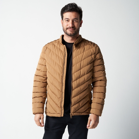 JAQUETA MASCULINA MATELASSÊ COLORS MARROM PADRÃO