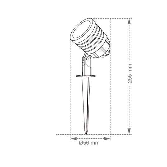 ESPETO PARA JARDIM DESTACO TASCHIBRA 5W VERDE BIVOLT