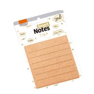 BLOCO ADESIVO SMART NOTES 50F - 76X76MM - BA7658 - KRAFT - UN - BRW