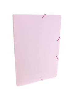 PASTA ELASTICO PLASTICA 2CM OFICIO /SERENA - 0247 - ROSA PASTEL - UN - DELLO