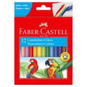 CANETA HIDROGRAFICA COLORS C/12 CORES - UN - FABER