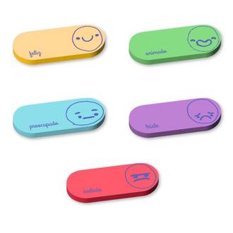 MARCADOR ADESIVO DE PAGINA COLOR JOY 5 CORES 20F - 10119 - UN - LEO E LEO