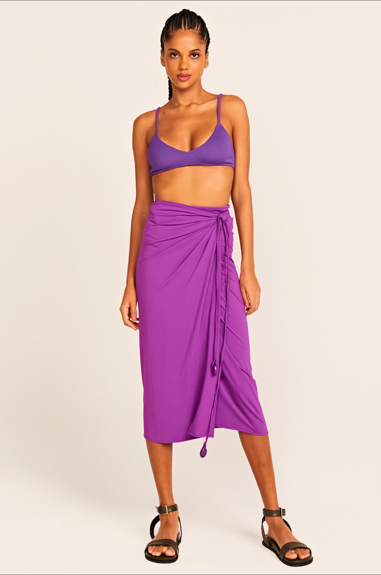 Saia pareo silvia roxo