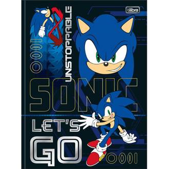 CADERNO BROCHURAO CAPA DURA 80FLS - SONIC - PCT 5 - TILIBRA