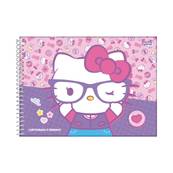 CADERNO DESENHO CAPA DURA 80FLS - ESPIRAL - 72983-26 - HELLO KITTY - UN - JANDAIA