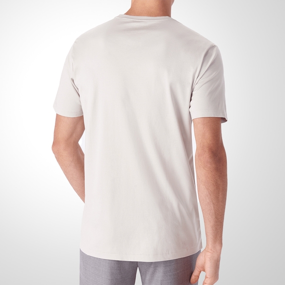 CAMISETA RICARDO ALMEIDA INTERLOC FIO 140 CINZA CLARO
