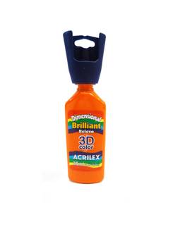 TINTA DIMENSIONAL BRILLIA 35ML 12112  - LARANJA - UN - ACRILEX