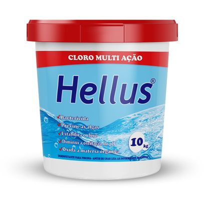 CLORO MULTI ACAO 10kg HELLUS QUIBENNE