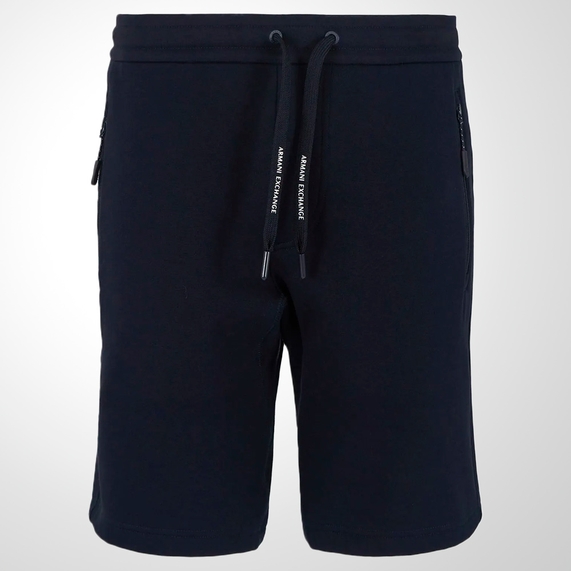 BERMUDA ARMANI EXCHANGE MILANO NEW YORK EM ALGODÃO FRENCH TERRY  MARINHO