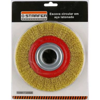 ESCOVA DE AÇO STARFER CIRCULAR 6 X 3/4 REF. 5037204
