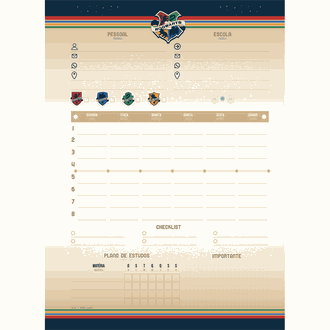 CADERNO UNIV CAPA DURA 10X1 200FLS - HARRY POTTER - UN - JANDAIA