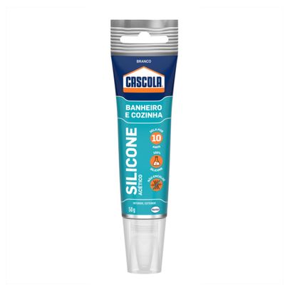 SILICONE CASCOLA PREMIUM BANHEIRO COZINHA 50g BRANCO