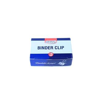 PRENDEDOR DE PAPEL 19MM C/12 BD1912 - PRETO - UN - BRW