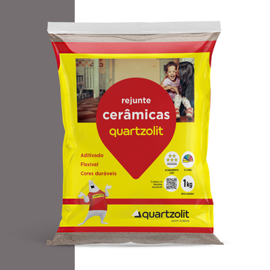 REJUNTE CERÂMICAS QUARTZOLIT PRETO GRAFITE 1.0KG