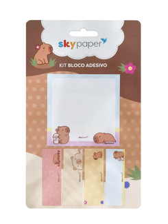 BLOCO ADESIVO CAPIVARA C/5 - CP2102 - UN - SKYPAPER