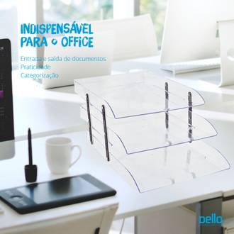 CAIXA CORRESPONDENCIA TRIPLA ARTICULAVEL - 3044 - CRISTAL - UN - DELLO