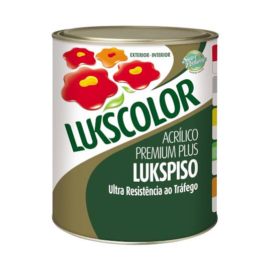 ACRÍLICO LUKSCOLOR PREMIUM PLUS LUKSPISO CINZA CHUMBO 0.9L