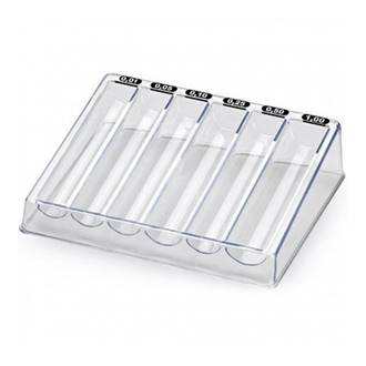 ORGANIZADOR DE MOEDAS P/ MESA 10190003 - CRISTAL - UN - MAXCRIL