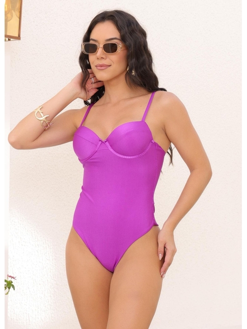 MAIÔ MEIA TAÇA TRADICIONAL ROXO FÚCSIA COLEÇÃO SUNSET