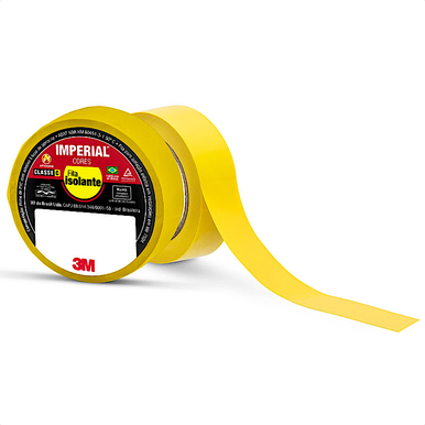 FITA ISOLANTE IMPERIAL AMARELA 18MM X 10M