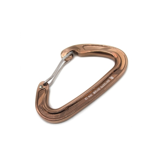 MOSQUETÃO ALUMINIO ARAMIDO CURVO 22KN SIDEUP BRONZE