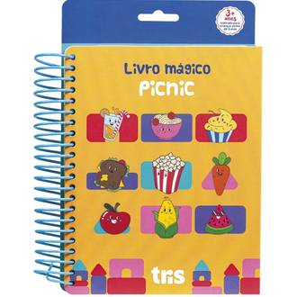 LIVRO DE COLORIR MAGICO PICNIC - C/PINCEL+PALITO - UN - TRIS