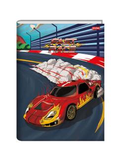 CADERNO BROCHURAO CAPA DURA 80FLS - FAST RACE - UN - JANDAIA