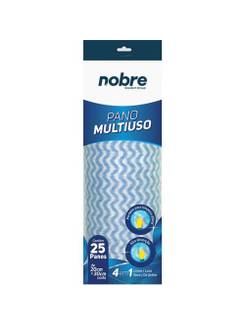 PANO MULTIUSO ROLO C/25 20X30CM - 39732 - AZUL - UN - NOBRE