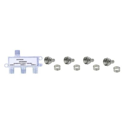 DIVISOR ANTENA 3 SAIDAS AF (5-2400MHz) C/CONECTOR PNG