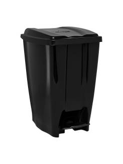LIXEIRA PLASTICA C/PEDAL 20L - 3073 - PRETO - UN - JAGUAR