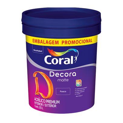 TINTA DECORA MATE FO BCO NEVE 20L