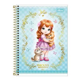 CADERNO UNIV CAPA DURA 10X1 160FLS - 308544 - JOLIE - PCT 4 - TILIBRA