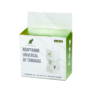 ADAPTADOR TOMADA UNIVERSAL XC-ADP-59 - BRANCO - UN - X-CELL