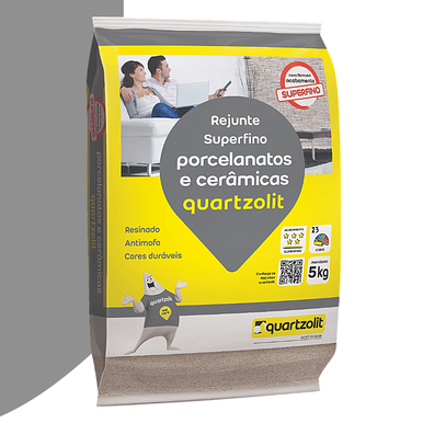 REJUNTE PORCELANATOS QUARTZOLIT CINZA ÁRTICO 5.0KG
