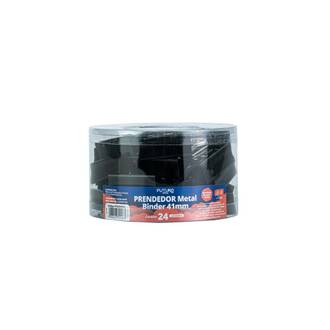 PRENDEDOR DE PAPEL 41MM C/24 FO292204 - PRETO - UN - FUTURO
