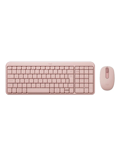 TECLADO E MOUSE S/FIO USB MK250 - 920013518 - ROSA - UN - LOGITECH