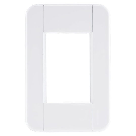 PLACA TRAMONTINA LINHA TABLET 4X2 3 POSTOS VERTICAIS BRANCO