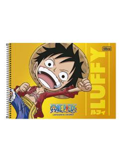 CADERNO DESENHO CAPA DURA 80FLS - ESPIRAL - ONE PIECE - UN - TILIBRA