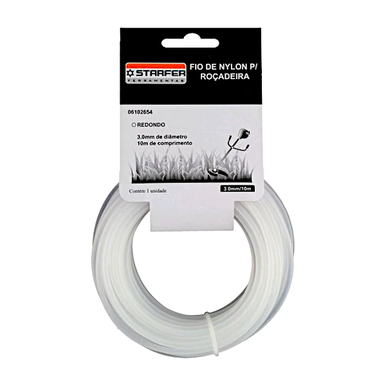 FIO DE NYLON PARA ROÇADEIRA STARFER 3.0MM X 10M