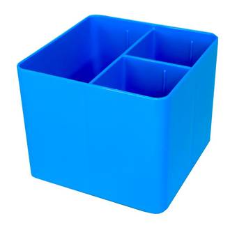 PORTA OBJETOS C/3 DIVISORIAS FULL COLOR - 3020 - AZUL - UN - DELLO