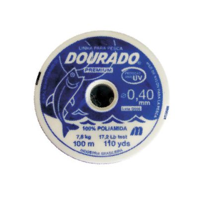 LINHA NYLON PESCA 0,50mm(100m) DOURADO